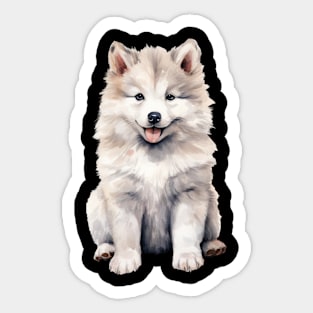 Puppy Alaskan Malamute Sticker